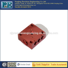 CNC milling aluminium anodized square block